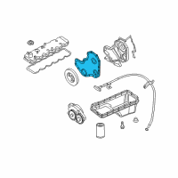 OEM 2008 Dodge Ram 2500 Timing Cover Diagram - 5086814AA