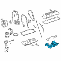 OEM 2002 Jeep Wrangler Engine Intake Manifold Diagram - 53010245