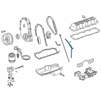 OEM 2002 Jeep Wrangler Tube-Oil Filler Diagram - 53010343