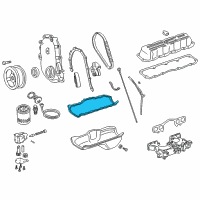 OEM 2000 Jeep Wrangler Gasket-Oil Pan Diagram - 53007567