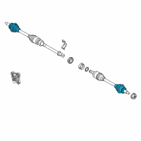 OEM 2018 Toyota Yaris iA Outer Joint Assembly Diagram - 43460-WB002