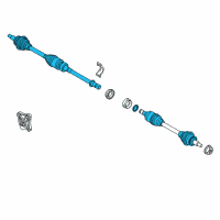OEM 2016 Scion iA Axle Assembly Diagram - 43410-WB003