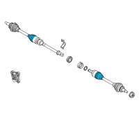 OEM 2020 Toyota Yaris Inner Boot Diagram - 43403-WB003