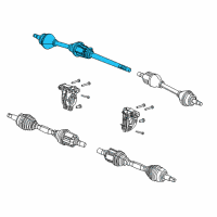 OEM 2017 Jeep Compass Axle Shaft Right Diagram - 68293938AA