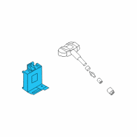 OEM Kia Sorento Tire Pressure Monitoring Sensor Module Assembly Diagram - 958001U000