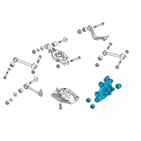 OEM 2015 Hyundai Genesis Carrier Assembly-Rear Axle, RH Diagram - 52720-B1000