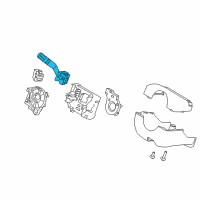 OEM 2015 Ford Flex Multifunction Switch Diagram - EA8Z-13K359-BA