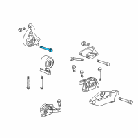 OEM 2022 Buick Encore Front Transmission Mount Bolt Diagram - 11589281