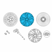 OEM 2017 Hyundai Elantra (Hatchback) 15X6 Wheel Diagram - 52910-F3100