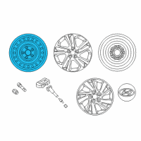 OEM 2018 Hyundai Elantra Steel Wheel Assembly Diagram - 52910-F3000
