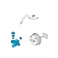 OEM 2008 Honda Element Master Cylinder Assembly Diagram - 46100-SCV-A71