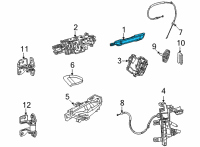 OEM 2022 Jeep Wagoneer EXTERIOR DOOR Diagram - 6UE781ASAE