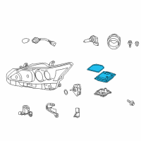 OEM Lexus HS250h Computer Sub-Assembly, HEADLAMP Diagram - 81107-47290