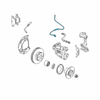 OEM 2006 BMW X3 Front Abs Wheel Speed Sensor Diagram - 34-52-3-420-330