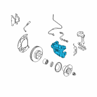 OEM BMW X3 Disc Brake Caliper Front Right Diagram - 34-11-6-765-882