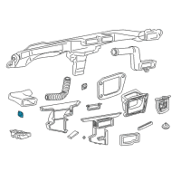 OEM 1996 GMC Sonoma Actuator, Mode Valve Diagram - 1996794