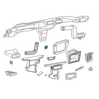 OEM Chevrolet S10 Actuator, Mode Valve Diagram - 1996795