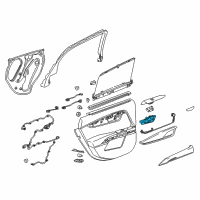 OEM 2019 Cadillac XTS Handle, Inside Diagram - 22945890