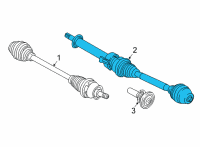 OEM 2019 BMW i8 Front Left Cv Axle Assembly Diagram - 31-60-8-611-323