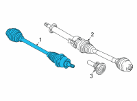 OEM 2015 BMW i8 Front Right Passenger Side Cv Axle Assembly Diagram - 31-60-8-611-322