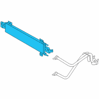 OEM Chrysler Pacifica Transmission Cooler Assembly Diagram - 5102433AA