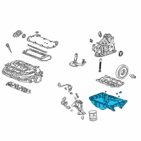 OEM Acura RL Pan, Oil Diagram - 11200-RJA-010