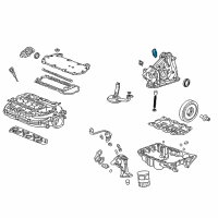 OEM Honda Pilot Gasket, Oil Hole Diagram - 15115-P8A-A01