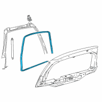 OEM Ford Excursion Weatherstrip Diagram - 2C7Z-78404A06-AA