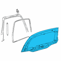 OEM Ford Excursion Lift Gate Diagram - 3C7Z-7840010-AA