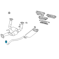 OEM 2006 Jeep Commander ISOLATOR-Exhaust Diagram - 52124115AC