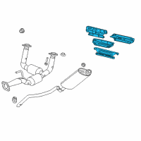 OEM 2010 Jeep Commander Shield-Exhaust Diagram - 55394456AC