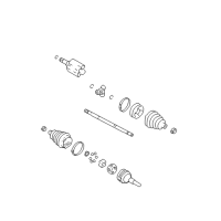 OEM 2005 Pontiac Grand Am Axle Assembly Retainer Ring Diagram - 24205145