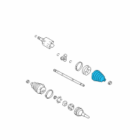 OEM Chevrolet Classic Boot Kit, Front Wheel Drive Shaft Tri-Pot Joint Diagram - 26035041