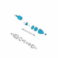 OEM Pontiac Joint Kit, Front Wheel Drive Shaft Tri-Pot Diagram - 26039289