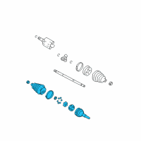 OEM 2000 Pontiac Grand Am Joint Kit, Front Wheel Drive Shaft C/V Diagram - 26059845