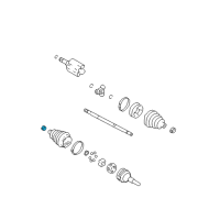 OEM 1999 Oldsmobile Alero Boot Kit Clamp Diagram - 7848880