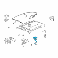 OEM 2011 Chevrolet Malibu Bezel, Dome Lamp Diagram - 25928475