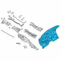 OEM 2016 Nissan NV3500 INSULATOR Dash Center Diagram - 67900-1PB0A