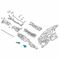 OEM 2017 Nissan NV3500 Insulator-Dash Lower, RH Diagram - 67354-1PA0A