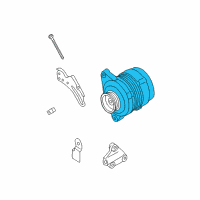 OEM 1998 Nissan Sentra Reman Alternator Assembly Diagram - 23100-4M800R