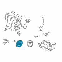 OEM Hyundai Elantra GT Pulley-Damper Diagram - 23124-2E000