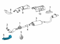 OEM 2021 Toyota Venza Front Insulator Diagram - 17572-F0040