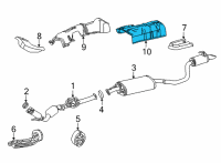 OEM 2020 Toyota Highlander Rear Insulator Diagram - 58043-0E020