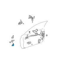 OEM 2003 Toyota Solara Lower Hinge Diagram - 68740-06010