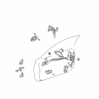 OEM Toyota Lock Cable Diagram - 69760-06010