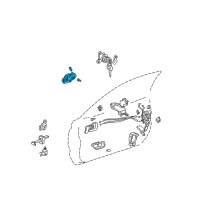 OEM 2001 Toyota Solara Handle, Outside Diagram - 69210-06030-D1