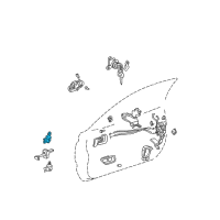 OEM 1999 Toyota Solara Upper Hinge Diagram - 68710-06010