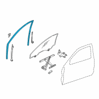 OEM Channel, Left Front Door Run Diagram - 72275-S03-G01