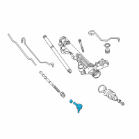 OEM Mercury Monterey Outer Tie Rod Diagram - 3F2Z-3A130-BA