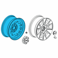 OEM 2020 GMC Sierra 1500 Spare Wheel Diagram - 84440191